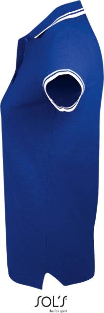 Women's polo shirt - royal blue-white, Sol's