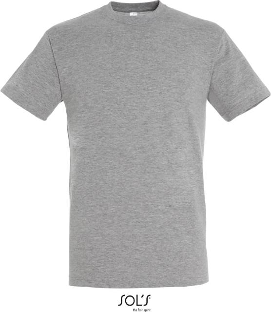 Мъжка тениска - цвят сив меланж, Sol's