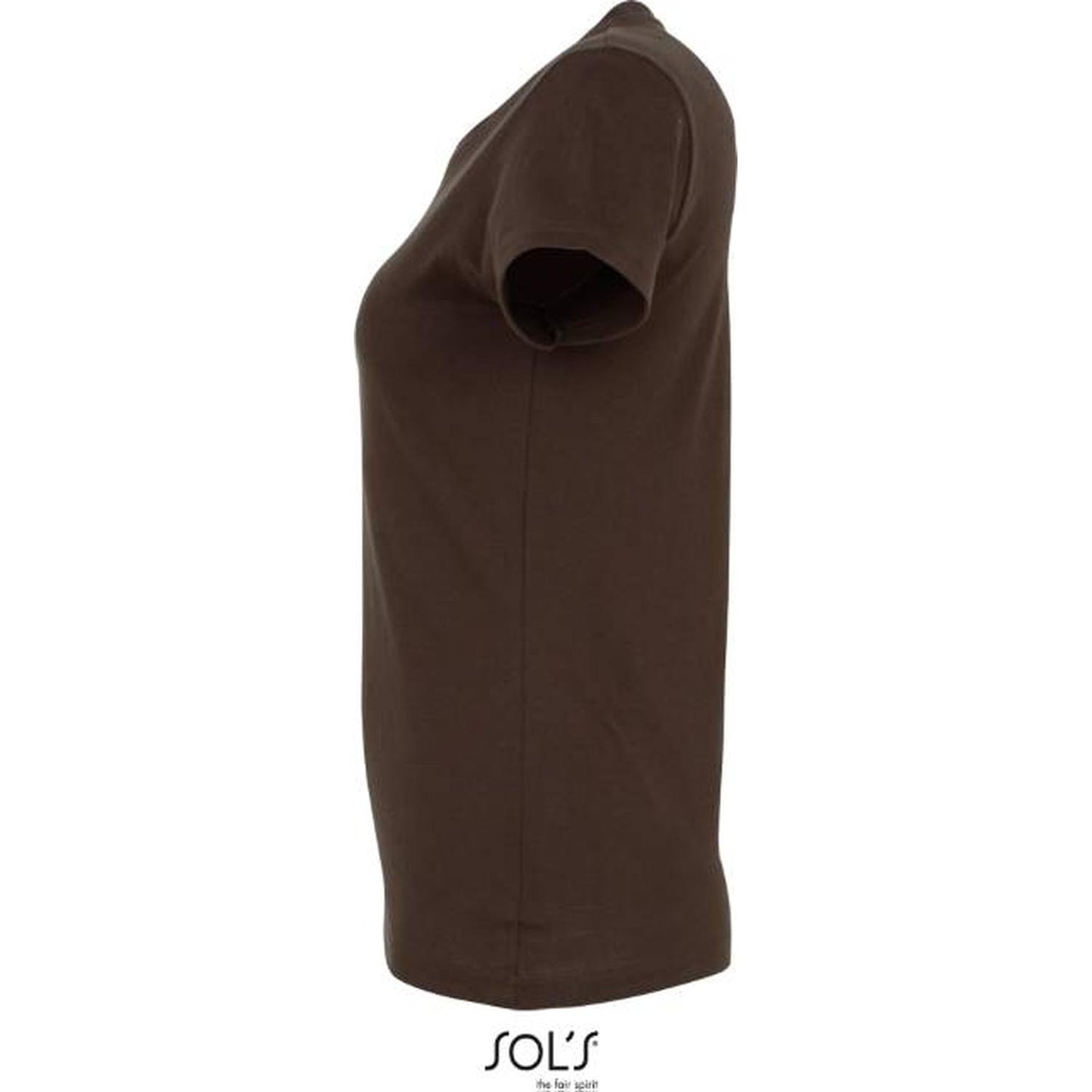 Women's T-shirt - chocolate color, 25.1502