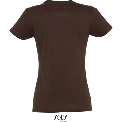 Women's T-shirt - chocolate color, 25.1502
