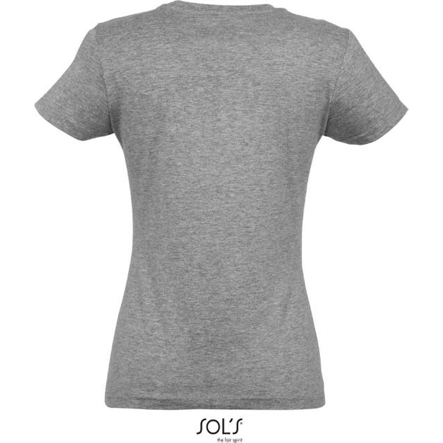 Women's T-shirt - gray melange color, 25.1502