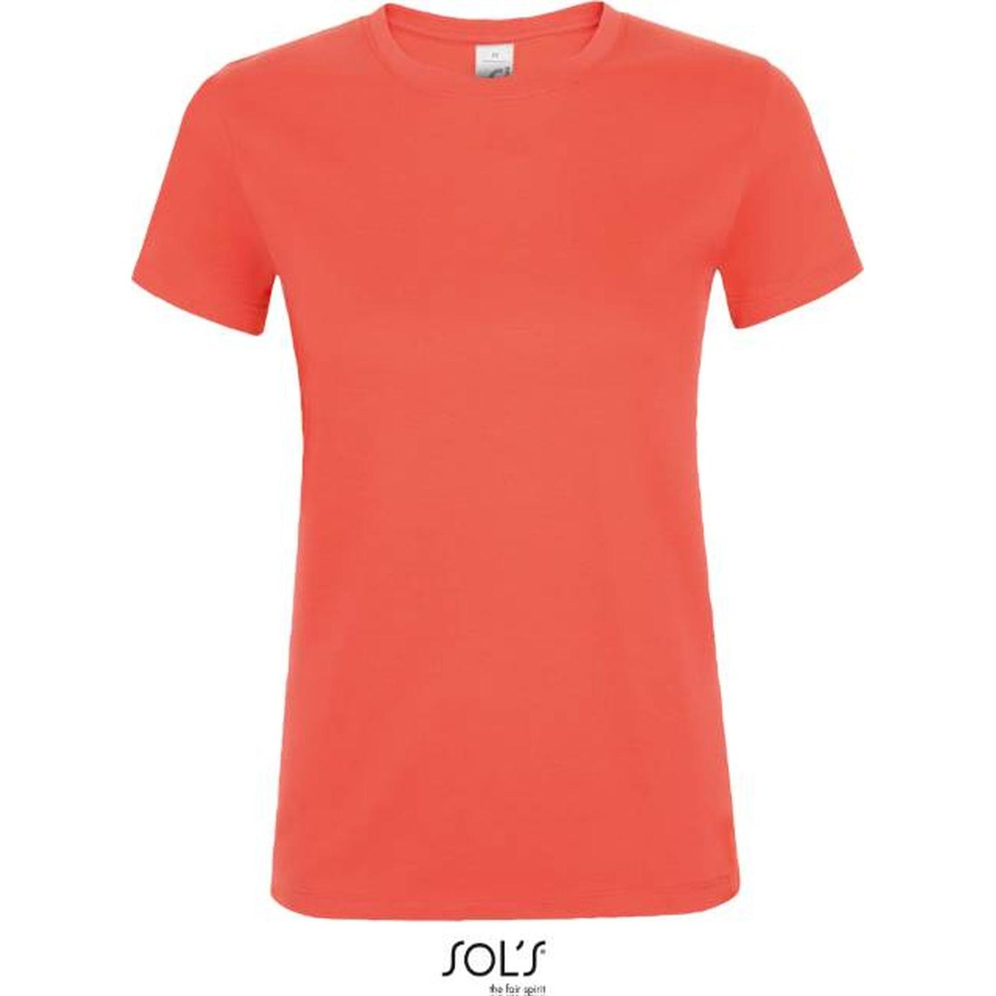 Women's T-shirt - coral color, 25.1825