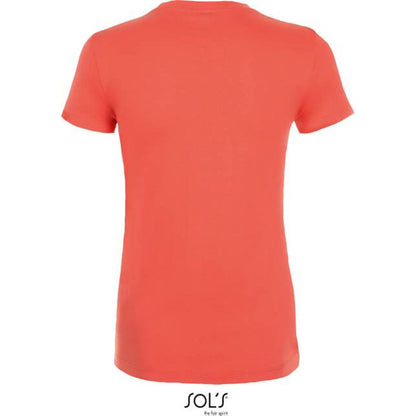 Women's T-shirt - coral color, 25.1825