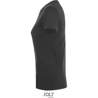 Women's T-shirt - dark gray color, 25.1825