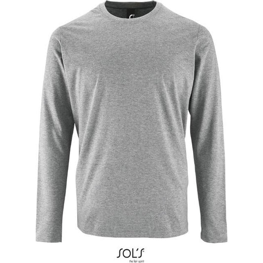 Blusa de manga larga para hombre - color gris jaspeado, 25.2074