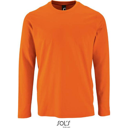 Blusa de manga larga para hombre - color naranja, 25.2074