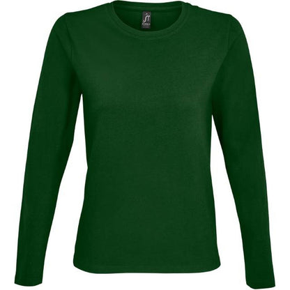 Women's long sleeve blouse - oil green color