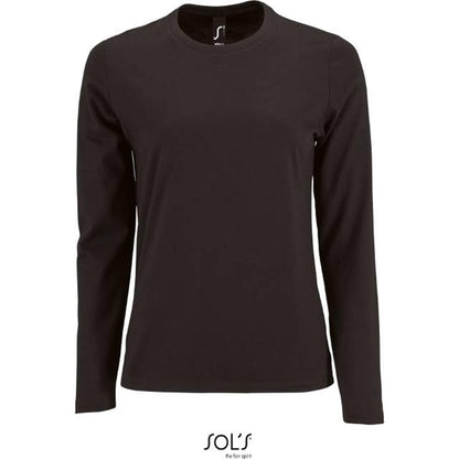 Women's long sleeve blouse - black, Sol's
