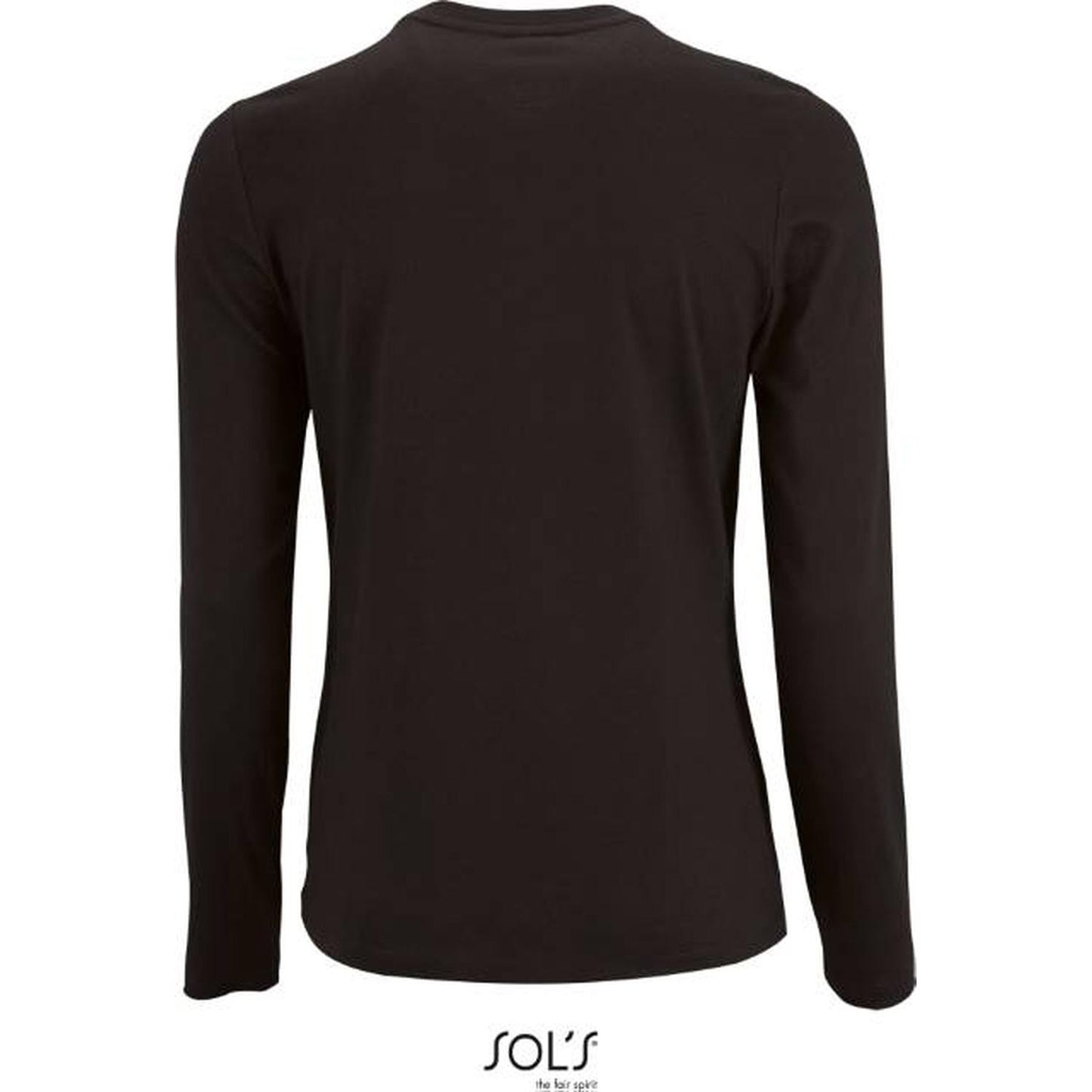 Women's long sleeve blouse - black, Sol's