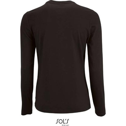 Women's long sleeve blouse - black, Sol's