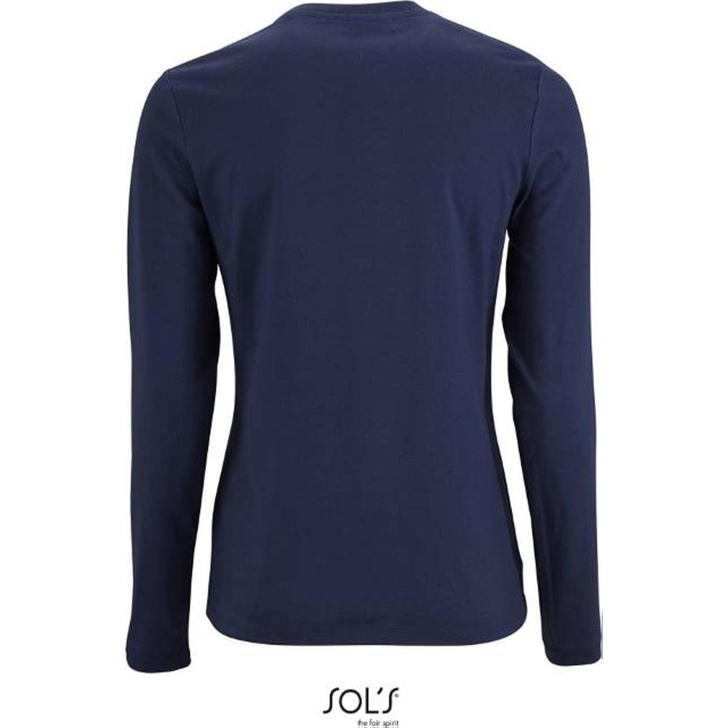 Women's long sleeve blouse - navy blue, Sol's