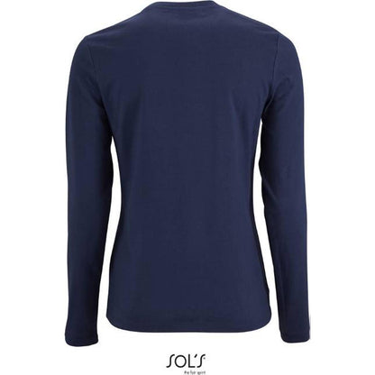 Women's long sleeve blouse - navy blue, Sol's