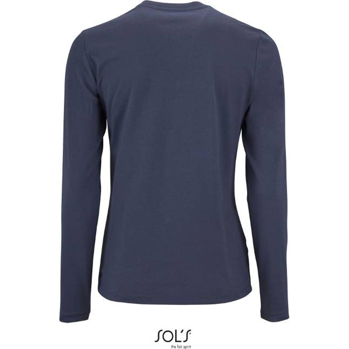 Women's long sleeve blouse - mouse gray color, Sol's