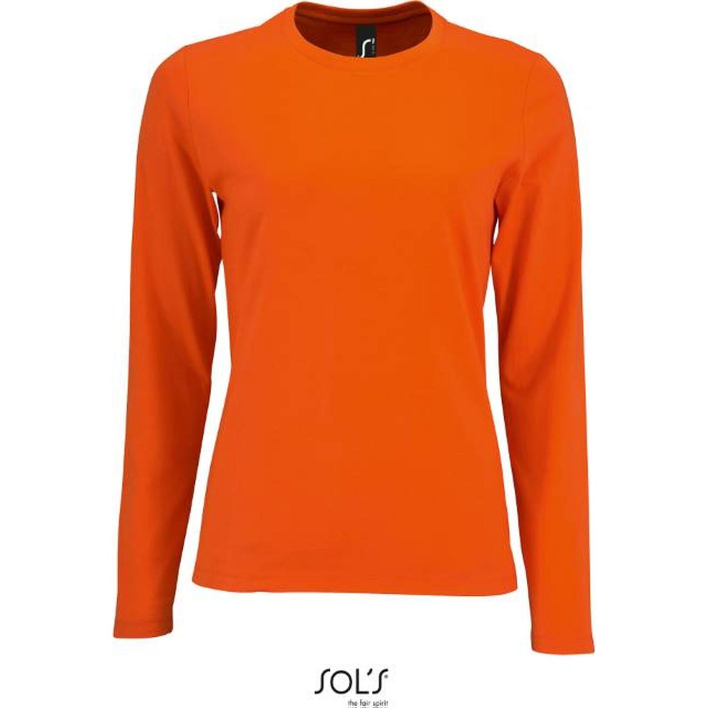 Women's long sleeve blouse - orange color, Sol's
