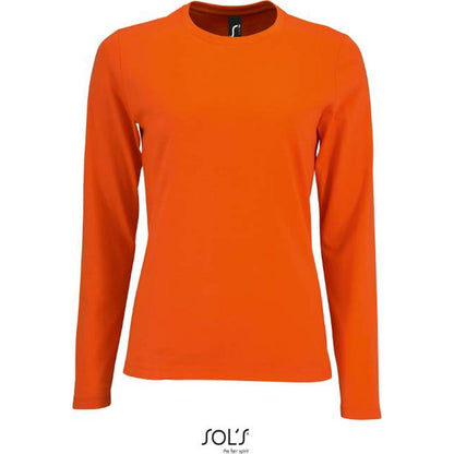 Women's long sleeve blouse - orange color, Sol's