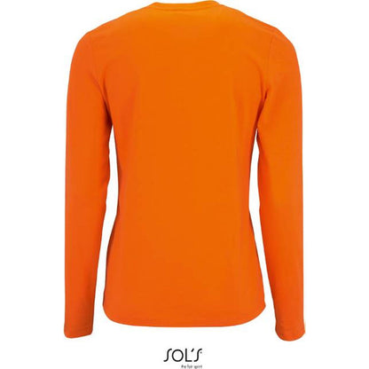 Women's long sleeve blouse - orange color, Sol's