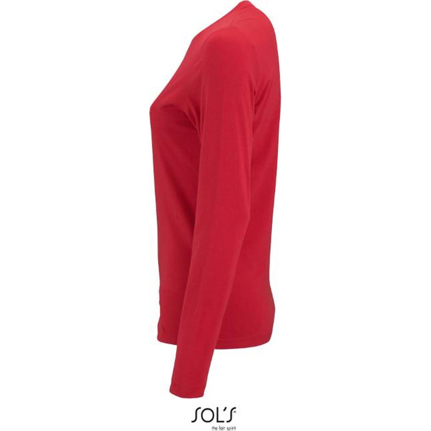 Women's long sleeve blouse - red, Sol's