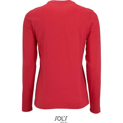 Women's long sleeve blouse - red, Sol's