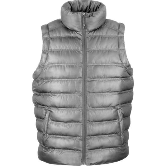 Men's quilted vest Penguin - silver gray color