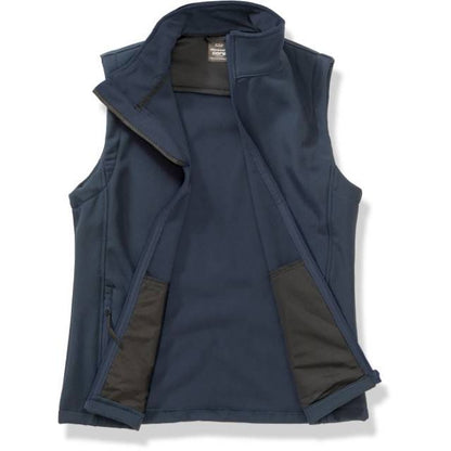 Women's 2-layer softshell vest - color navy blue, model R232F