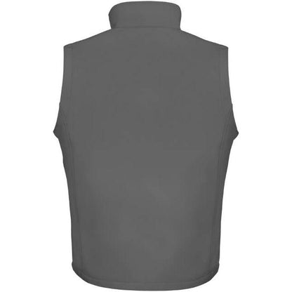 Men's 2-layer softshell vest, color graphite-black