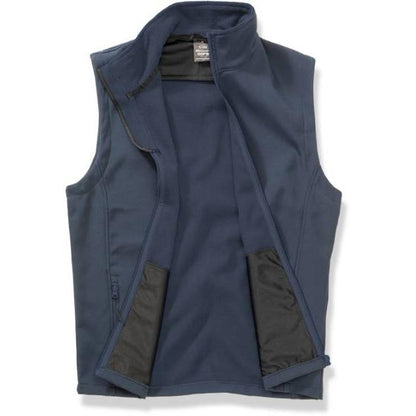 Men's 2-layer softshell vest, color navy blue