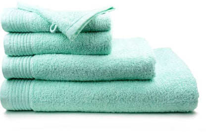 Baptism towel - dove design, mint