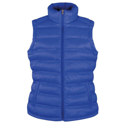 Women's quilted vest Penguin - royal blue