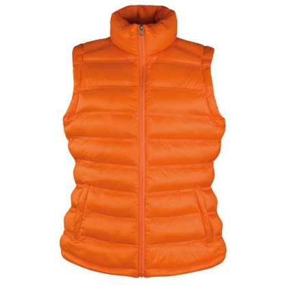 Women's quilted vest Penguin - orange color