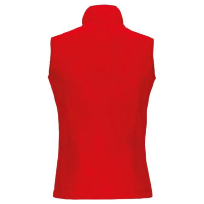 Women's fleece vest - color red