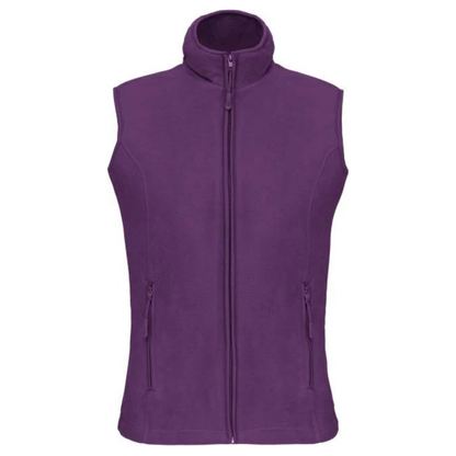 Women's fleece vest - purple
