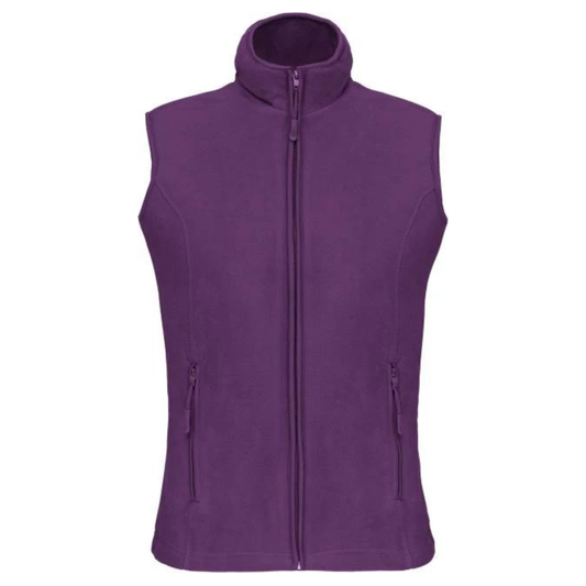Women's fleece vest - purple