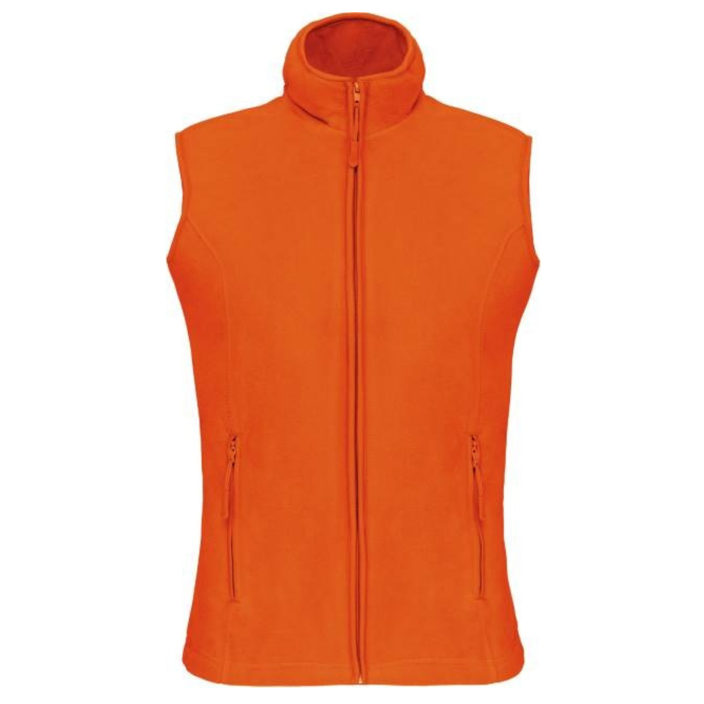 Women's fleece vest - orange color