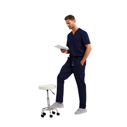 Men's stretch cargo pants - color dark blue