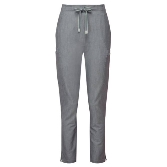 Women's elastic cargo pants - color gray