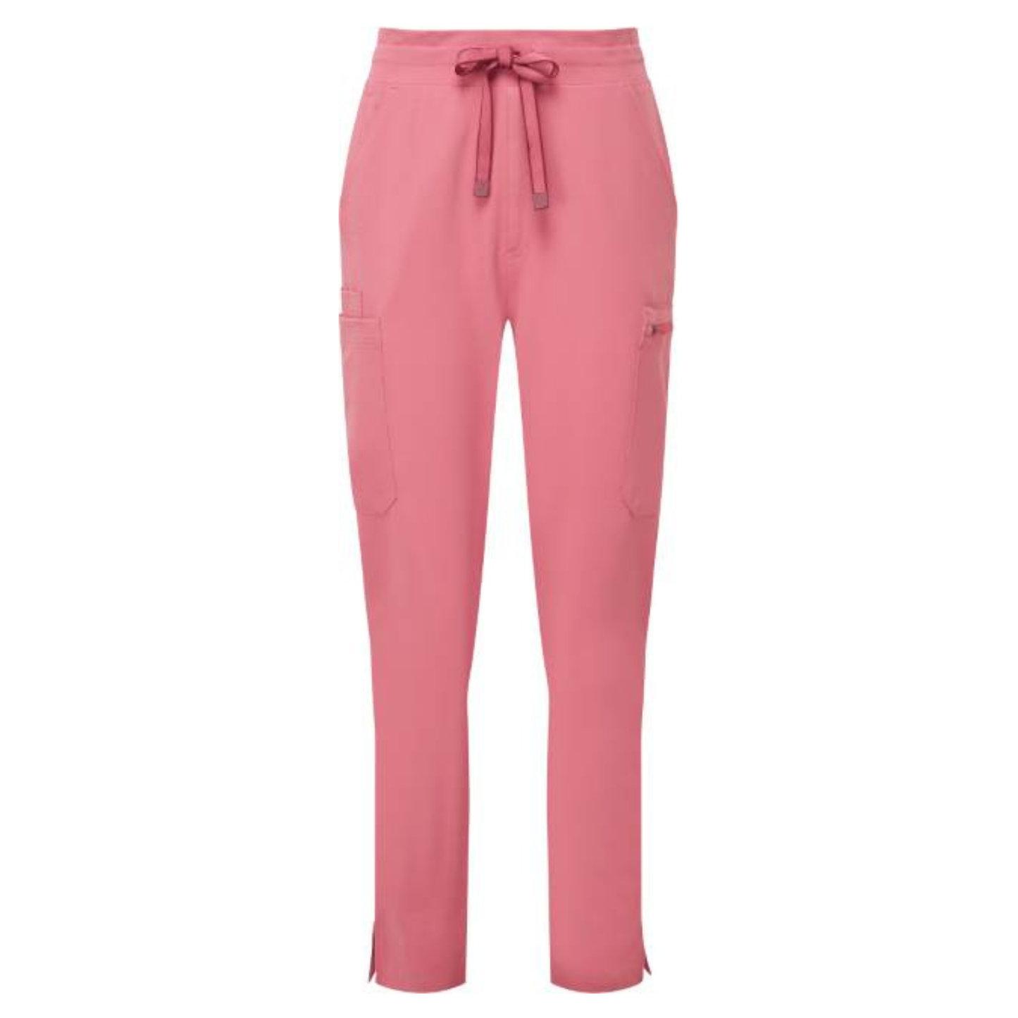 Women's elastic cargo pants - color pink