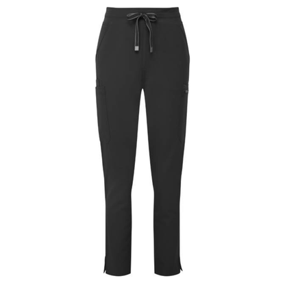 Women's elastic cargo pants - color black