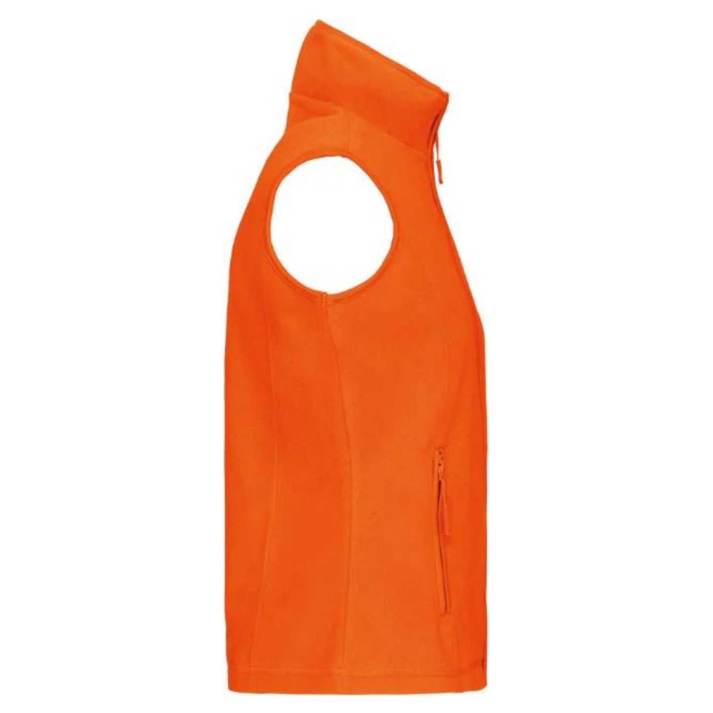 Women's fleece vest - orange color