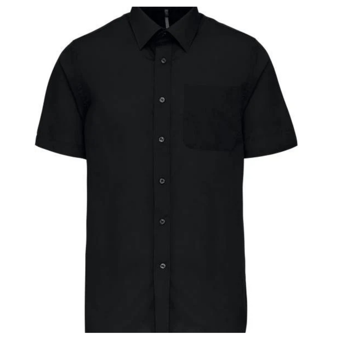 Blusa de popelina para mujer con mangas cortas - color blanco