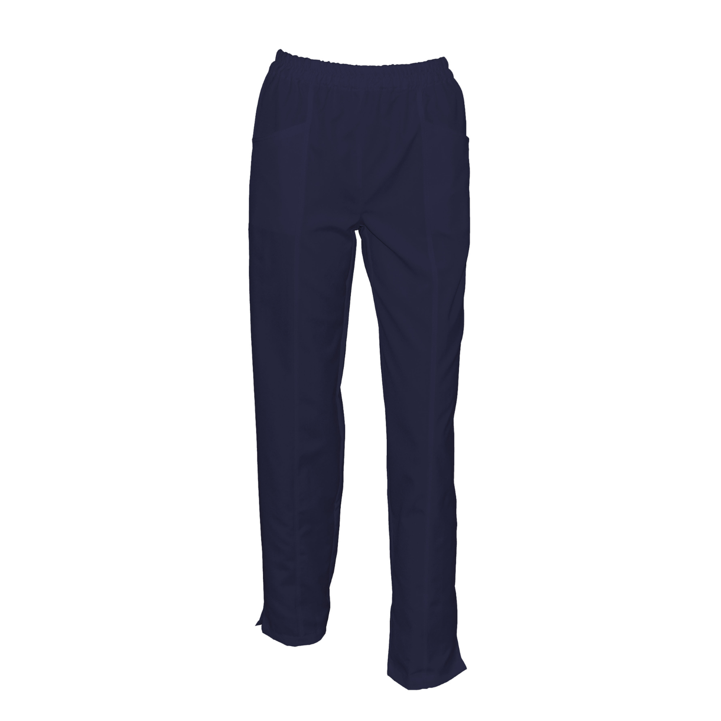 Women's trousers with front double seam - color navy blue, model FPSoft