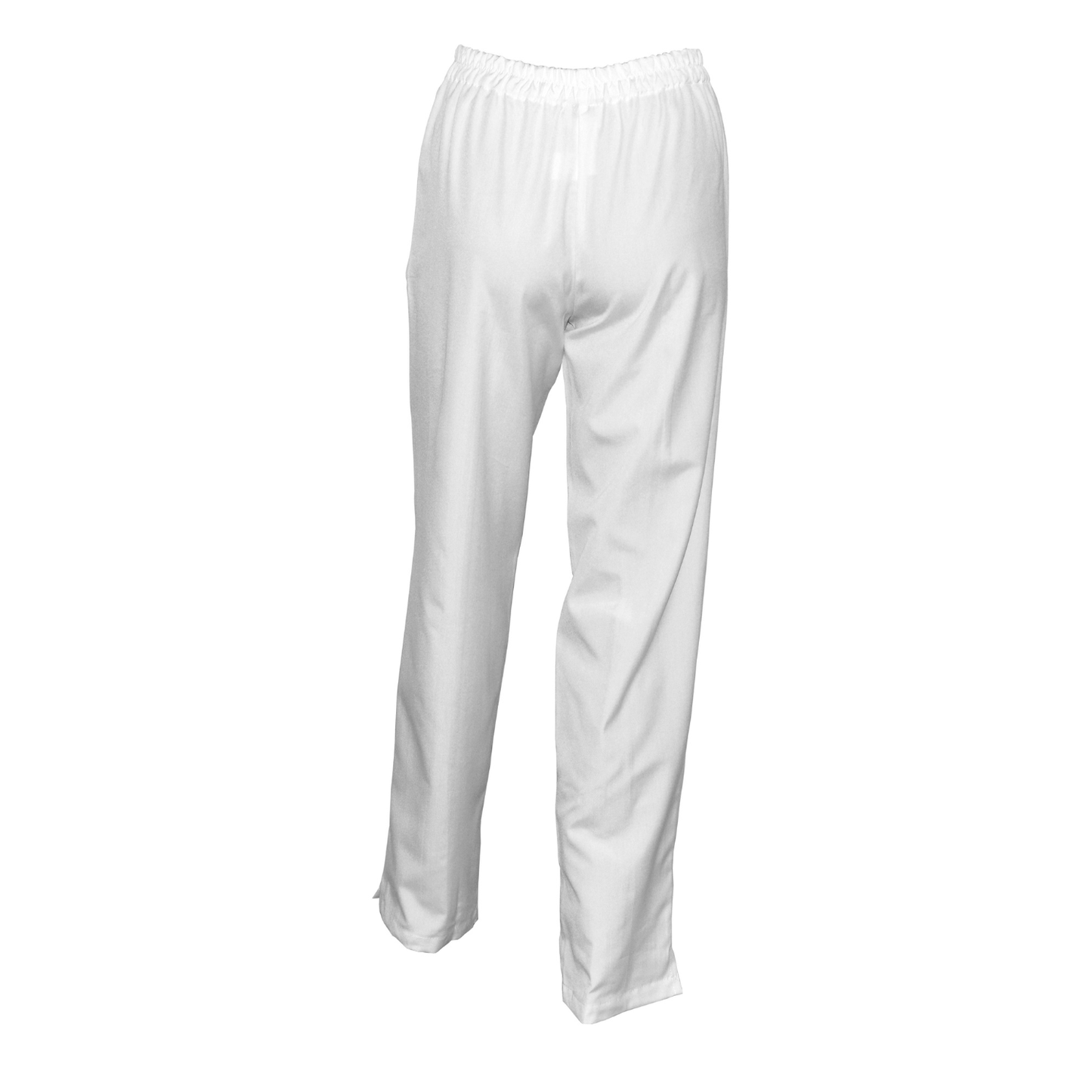 Women's trousers with front double seam - color white, model FPSoft