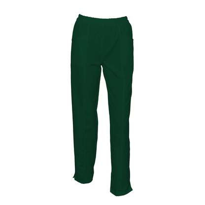 Women's trousers with front double seam - color dark green, model FPSoft