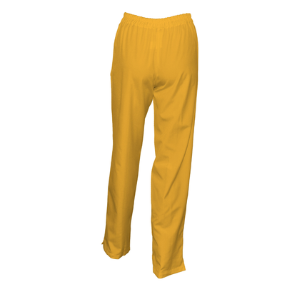 Women's trousers with front double seam - color yellow, model FPSoft
