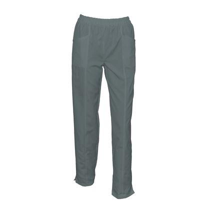 Women's trousers with front double seam - color light gray, model FPSoft