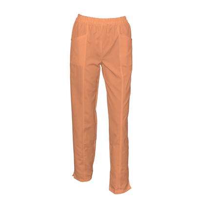 Women's trousers with front double seam - banana color, model FPSoft