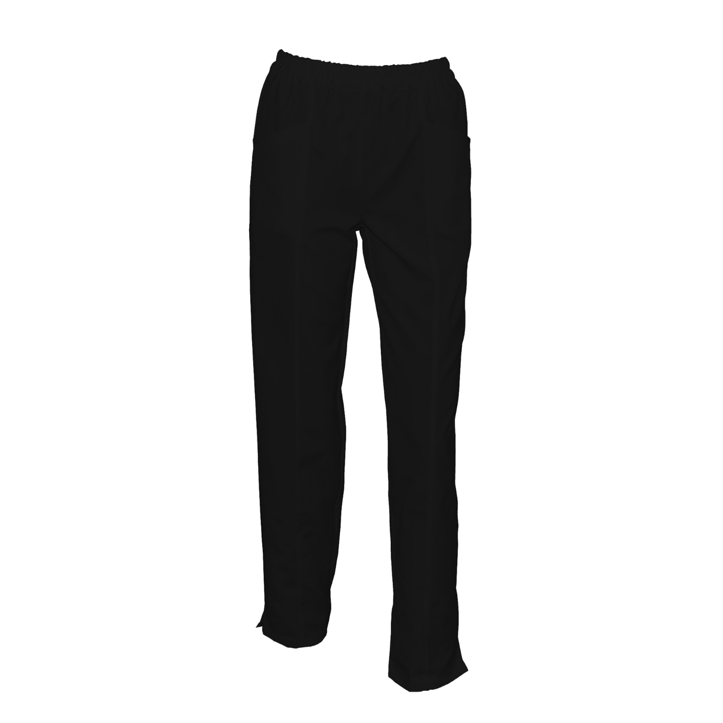Women's trousers with front double seam - black model FPSoft