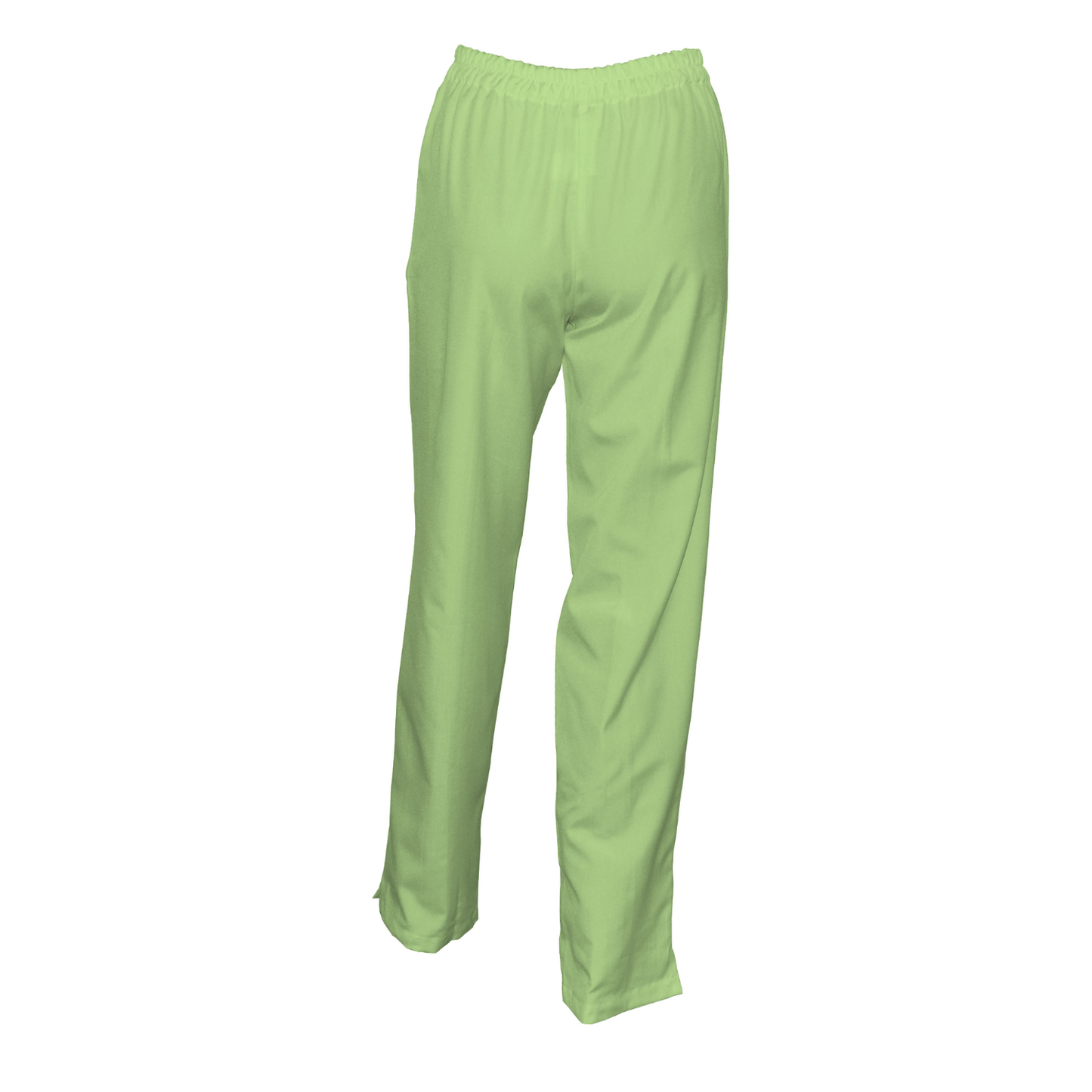 Women's trousers with front double seam - color pale green, model FPSoft