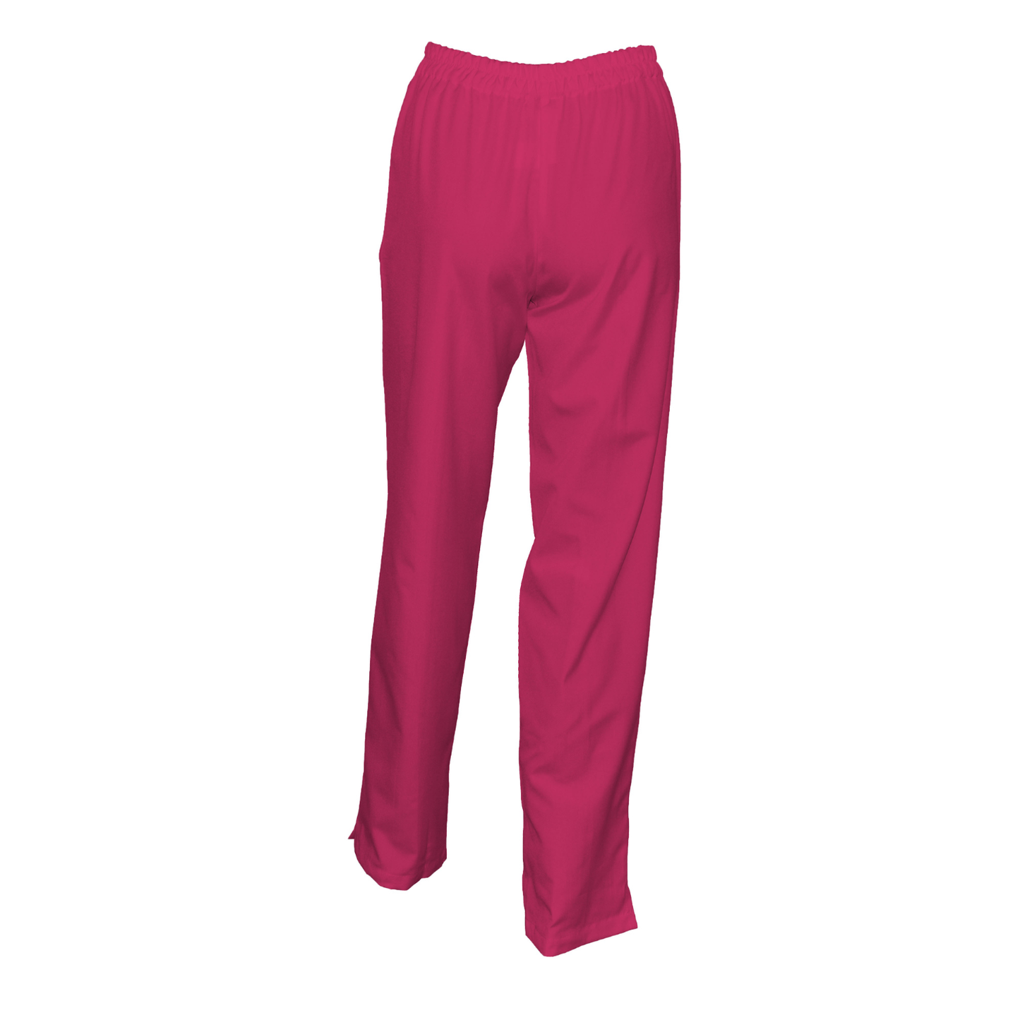 Women's trousers with front double seam - cyclamen color, model FPSoft
