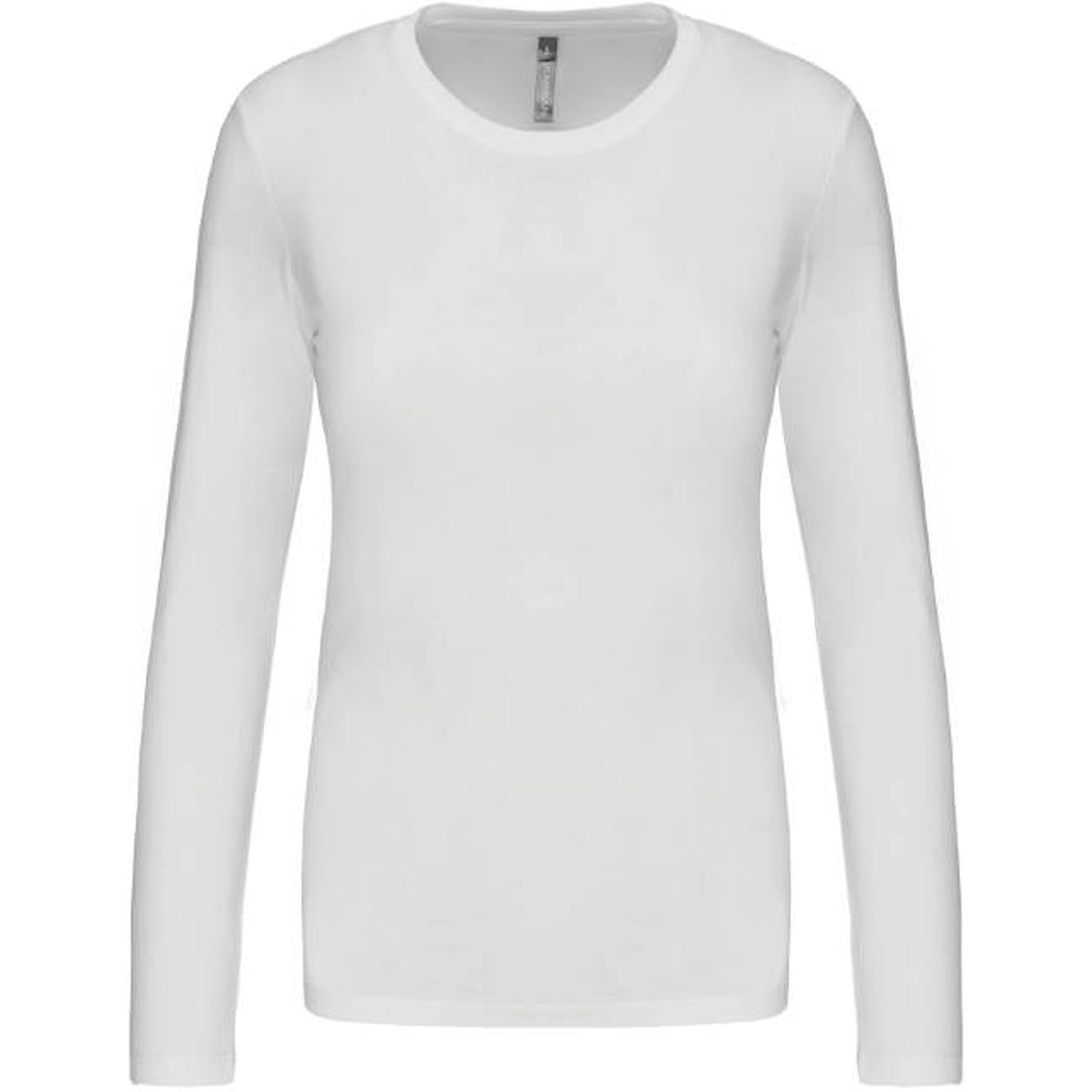 Дамска блуза дълъг ръкав - цвят бял – Медицински облекла Кали