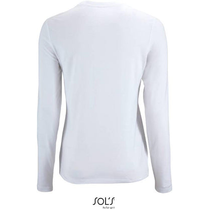 Дамска блуза дълъг ръкав - цвят бял, Sol's – Медицински облекла Кали